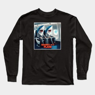 Sharks on a Plane Long Sleeve T-Shirt